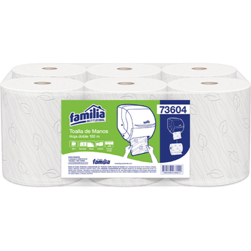 Toalla de papel para manos en rollo