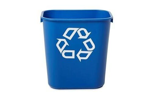 BOTE DE BASURA 13 LITROS AZUL SIN TAPA | Rubbermaid