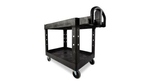 CARRO DE SERVICIOS 2 NIVELES 500 LBS NEGRO | Rubbermaid