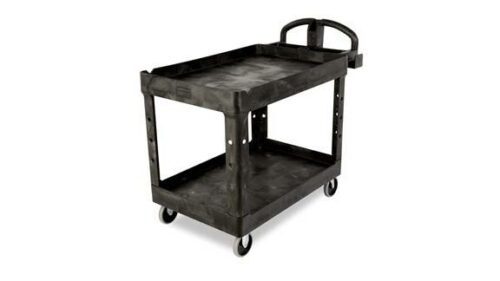 CARRO DE SERVICIOS 2 NIVELES 500 LBS NEGRO | Rubbermaid