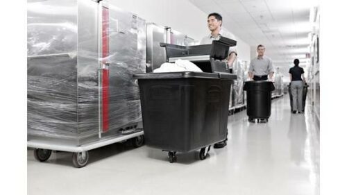 Contenedor cúbico con ruedas 400 Litros Sin tapa | Rubbermaid