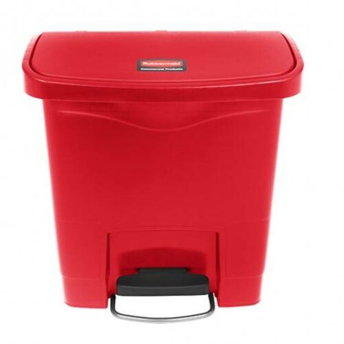 Contenedor con pedal de 15L Rojo | Rubbermaid