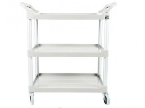 Carro utilitario 3 bandejas blanco 300 lbs | Rubbermaid