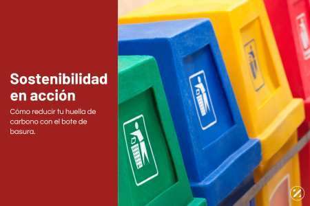 Sostenibilidad en acción Cómo reducir tu huella de carbono con el bote de basura
